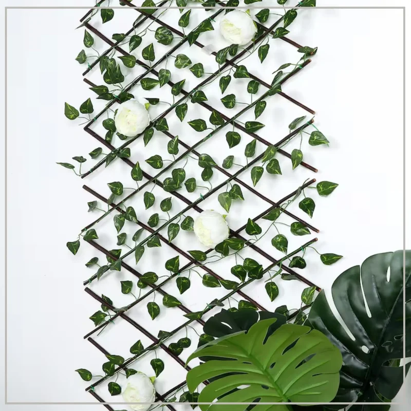 Artificial Garden Plant Fence - Expandable And Stretchable