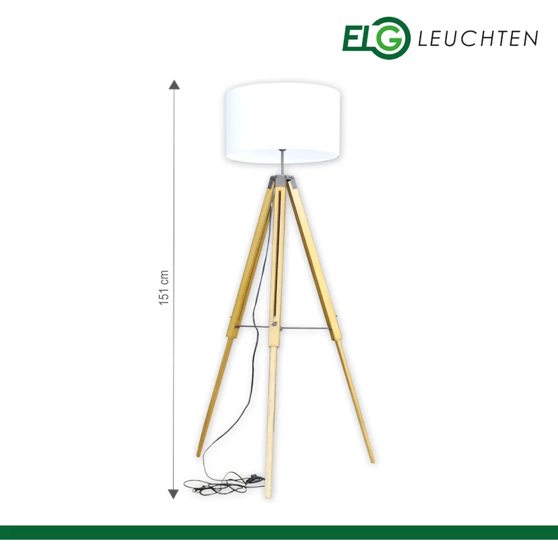 LED Stehleuchte Dreibein Stativ Wohnzimmerlampe