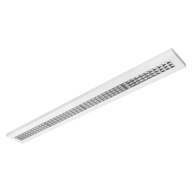 Hochwertige LED Rasteranbauleuchte mit Mikrolamellenraster 4000K 120cm 36W 4000lm und 150cm 45W 5000lm