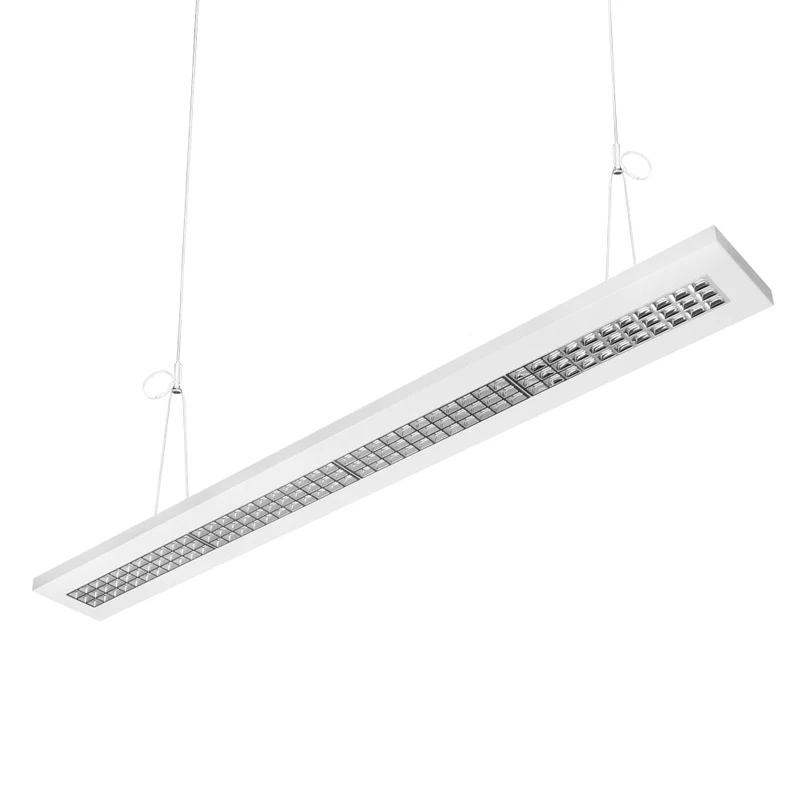 Hochwertige LED Rasteranbauleuchte mit Mikrolamellenraster 4000K 120cm 36W 4000lm und 150cm 45W 5000lm