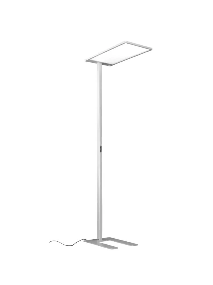 LED Stehleuchte Grau und Weiß