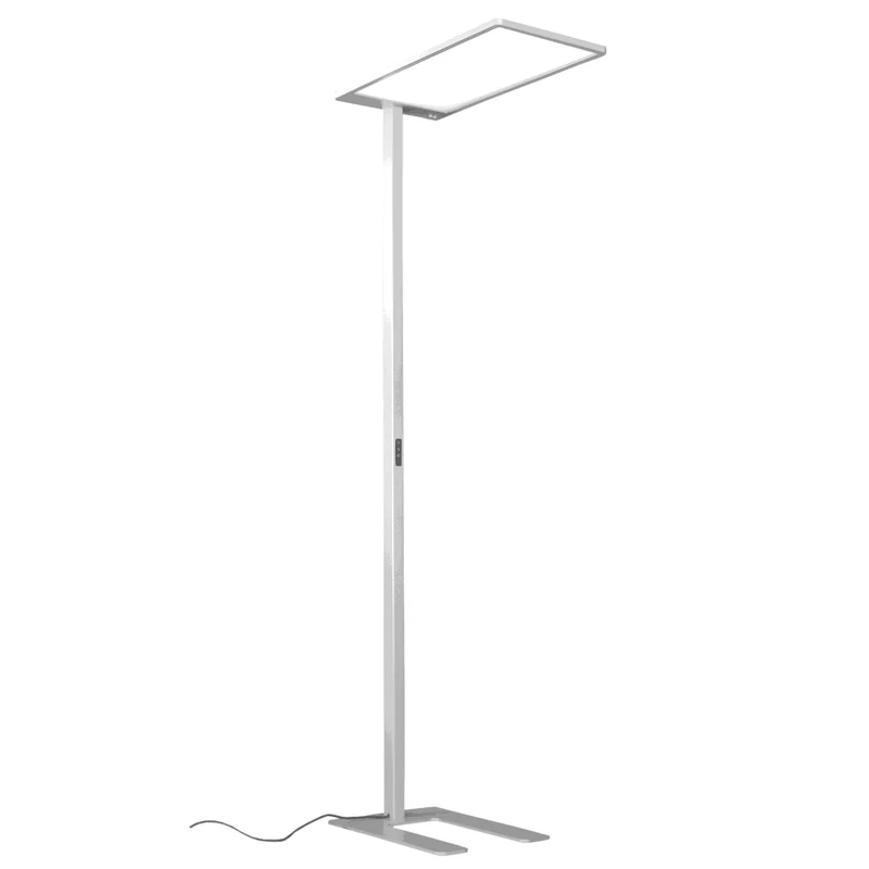 LED Stehleuchte Grau und Weiß