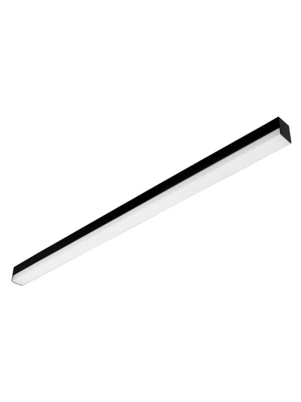 Hochwertige LED Anbauleuchte Mit opaler Abdeckung 150cm 44 Watt 5800 Lumen 4000 Kelvin in Schwarz oder Weiss