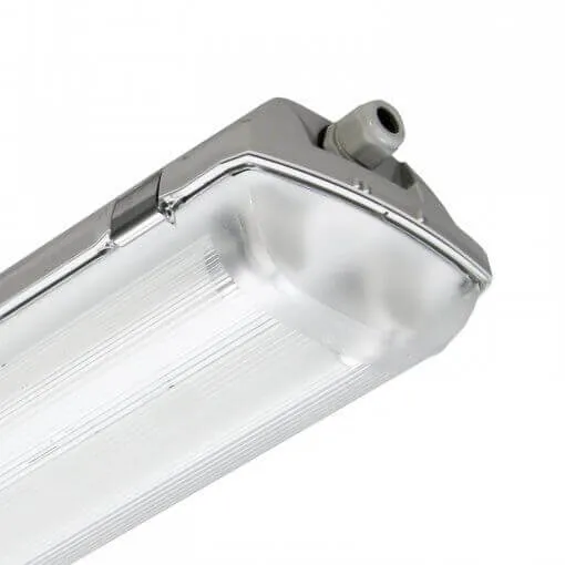 LED Feuchtraumleuchte 60cm 2-flammig vorverdrahtet für LED Röhren