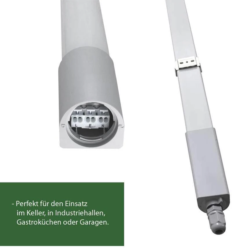 Schmale LED Feuchtraumleuchte 33W COB 4000lm 4000K IP65