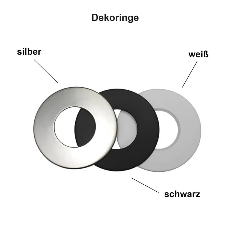 LED Einbaudownlight 60x54 cm, 900 lm, 8W, Farbtemperatur einstellbar 2700K - 6000K
