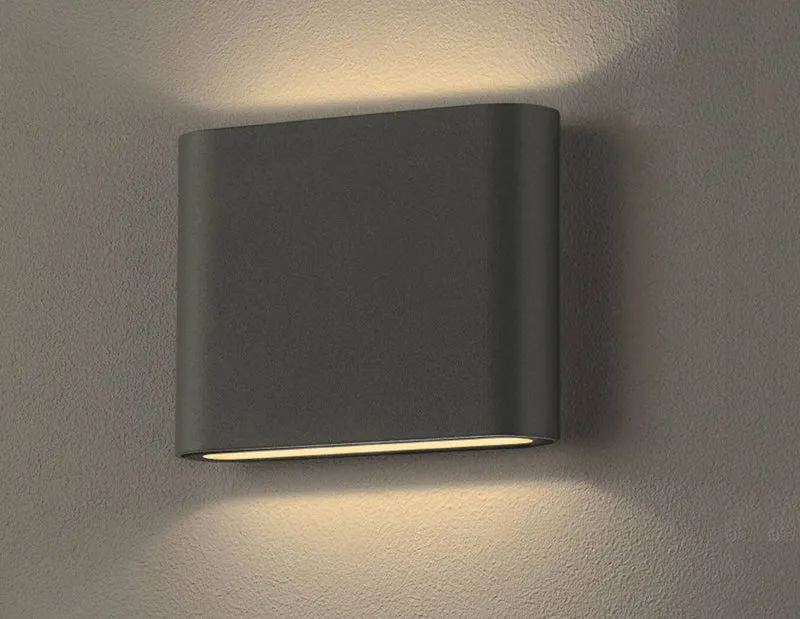 LED Wandleuchte Up&Down Außenwandleuchte Anthrazit - Slim