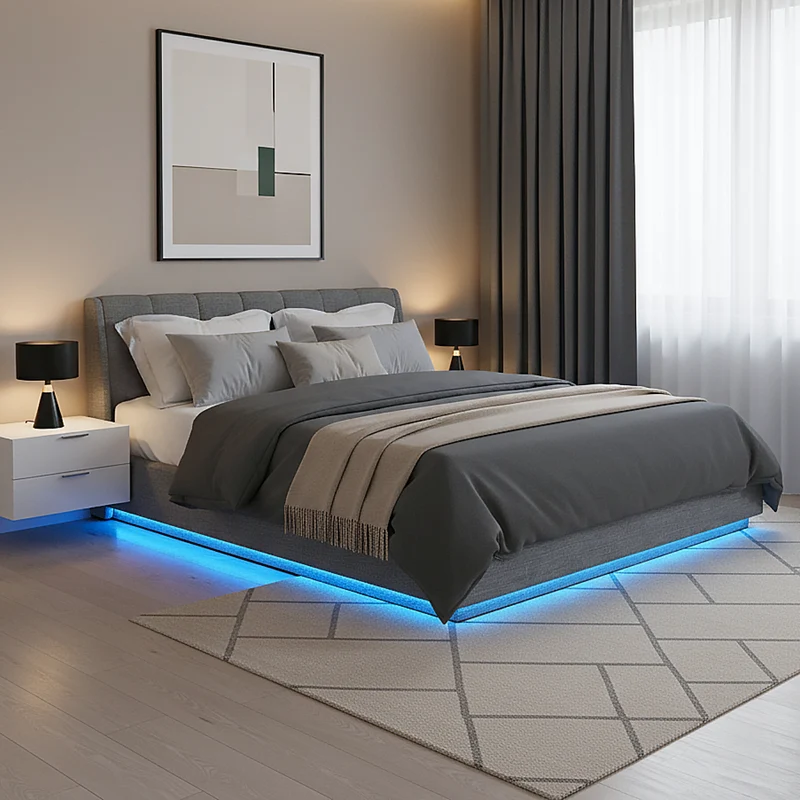 LED Polsterbett Tröstiar [en.casa]