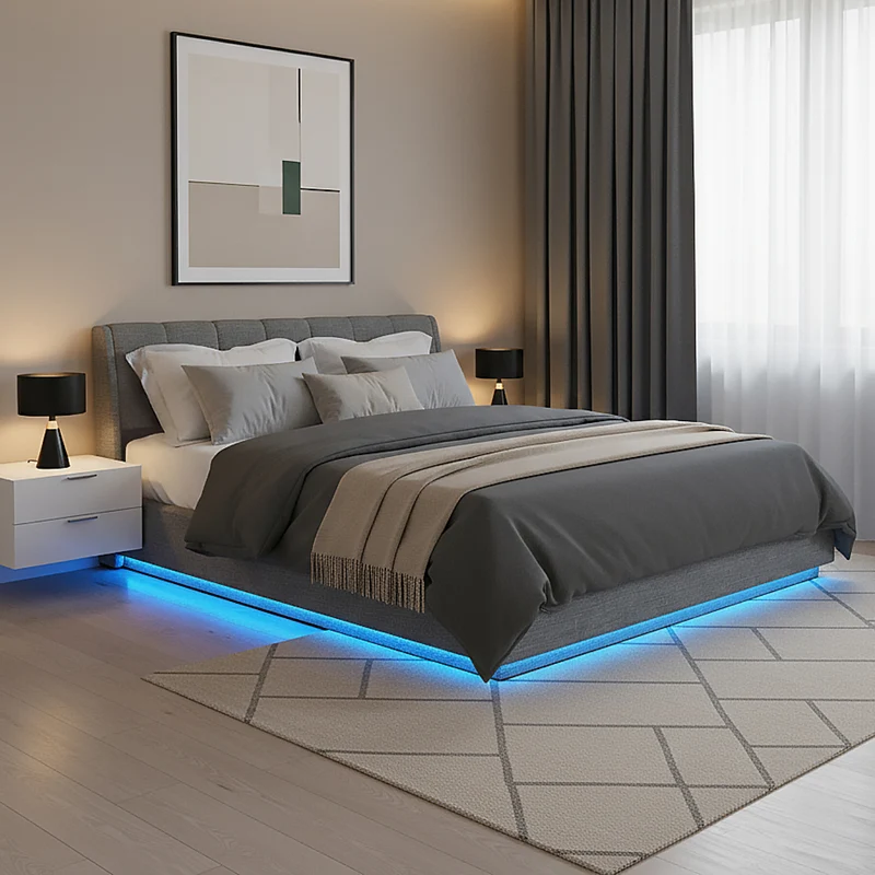 LED Polsterbett Tröstiar [en.casa]
