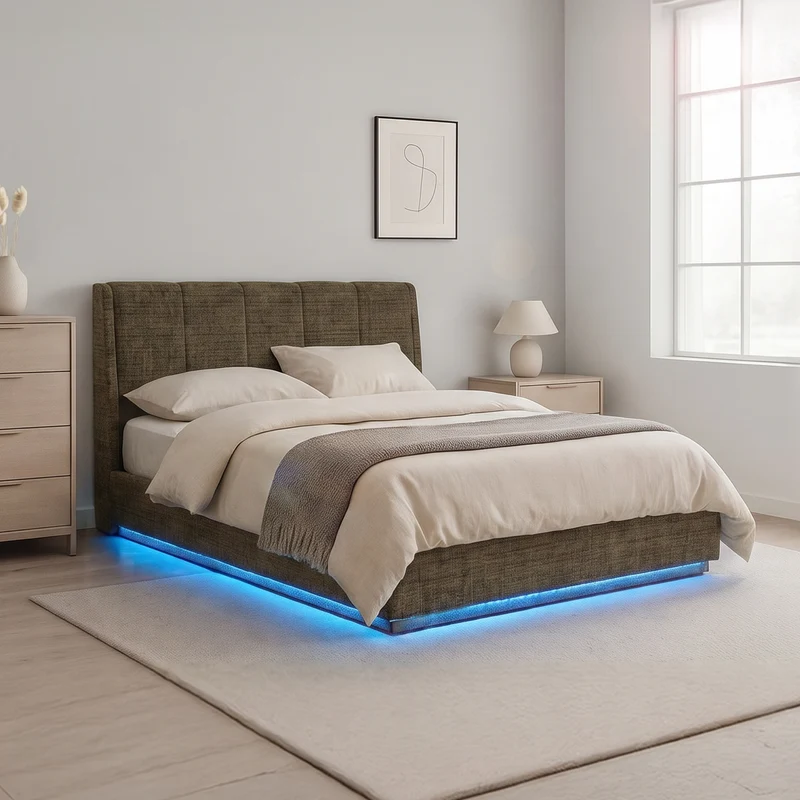 LED Polsterbett Tröstiar [en.casa]
