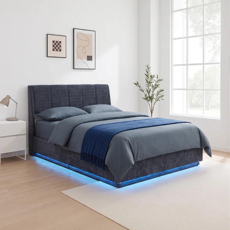 LED Polsterbett Tröstiar [en.casa]