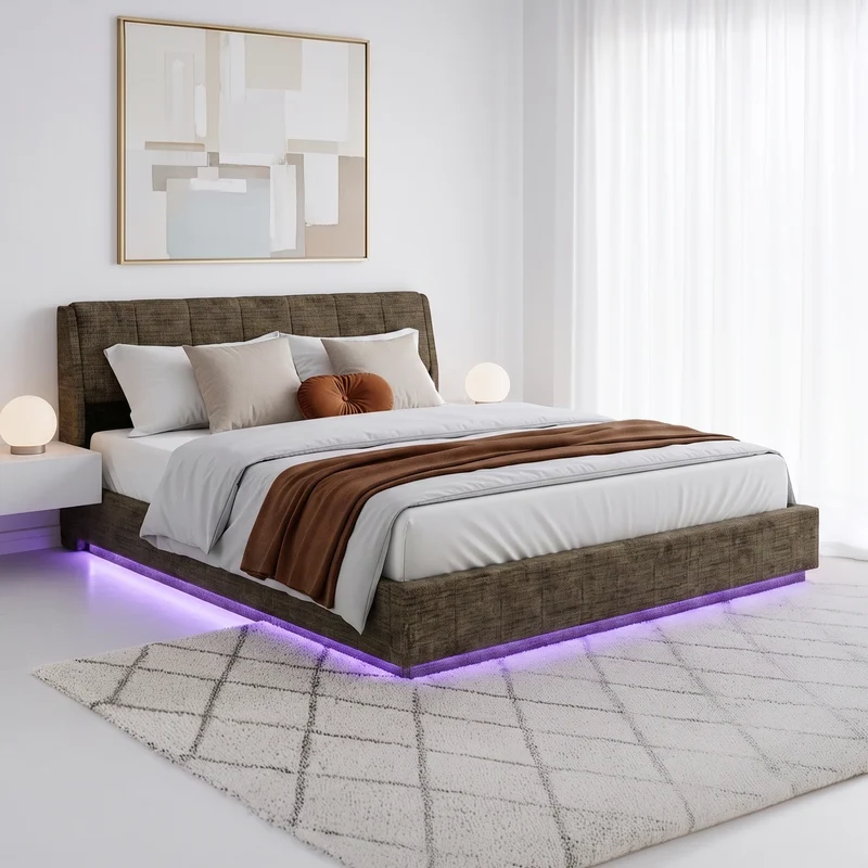LED Polsterbett Tröstiar [en.casa]