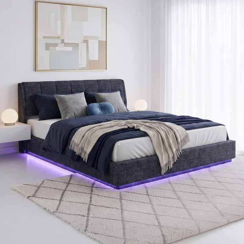 LED Polsterbett Tröstiar [en.casa]