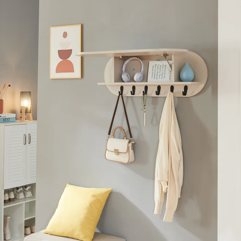 Wandgarderobe Vilkön mit Ablagefach [en.casa]