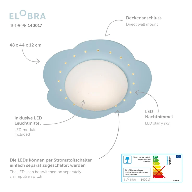 Deckenleuchte LED Wolke - S