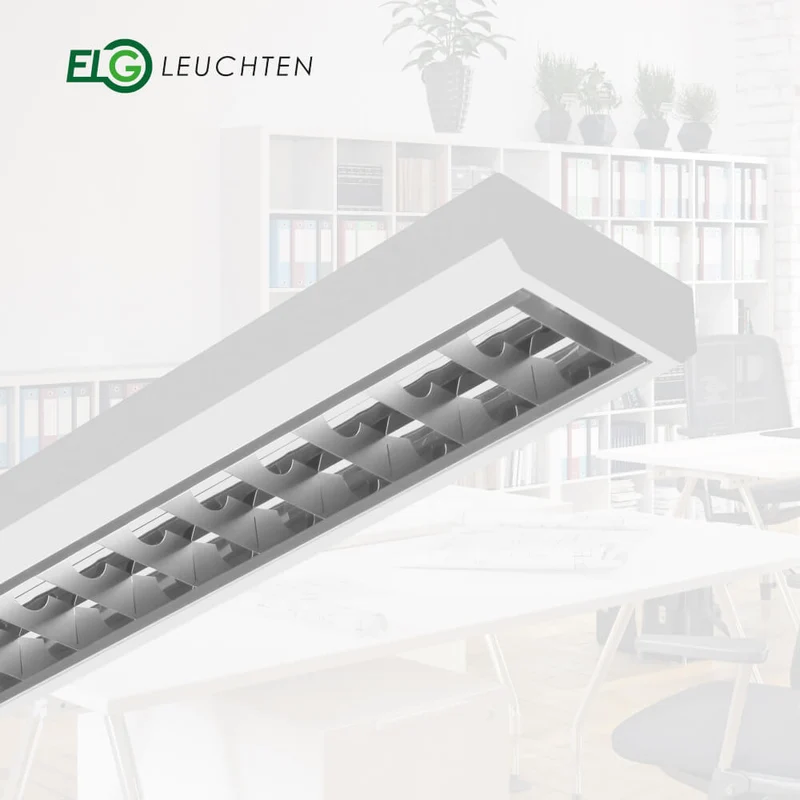LED Rasteranbauleuchte Single-Raster 150cm 1-flammig, vorverdrahtet für LED Röhren