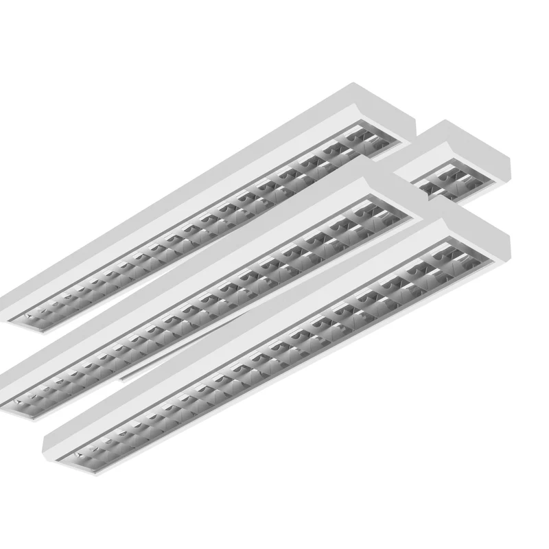 LED Rasteranbauleuchte Single-Raster 150cm 1-flammig, vorverdrahtet für LED Röhren