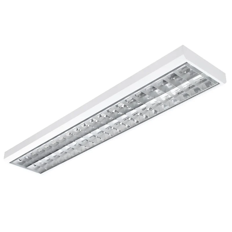 LED Rasteranbauleuchte Single-Raster, 150cm, 2-flammig, vorverdrahtet für LED Röhren