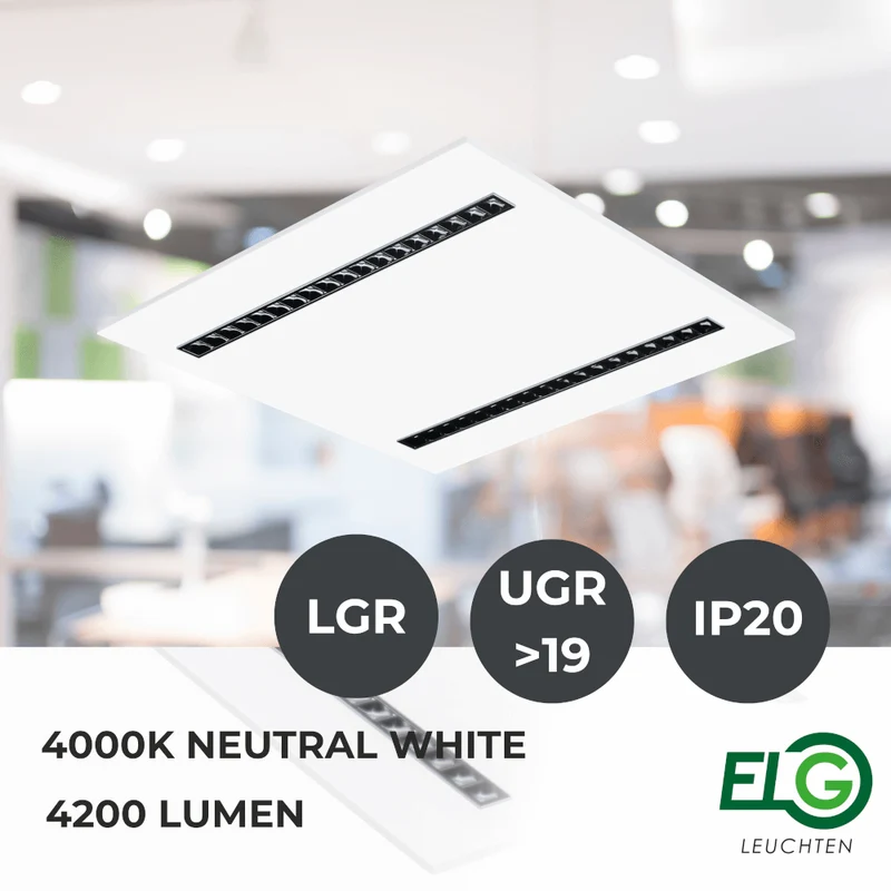 LED Panel Low-Glare 4200lm 4000K 24 bis 36 Watt
