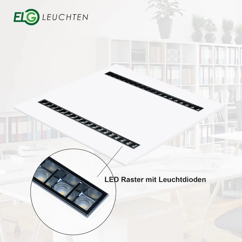 LED Panel Low-Glare 4200lm 4000K 24 bis 36 Watt