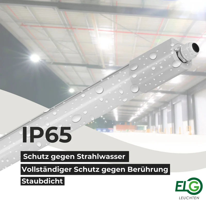 Schmale LED Feuchtraumleuchte 17W 4000K COB 2000lm 4000K IP65