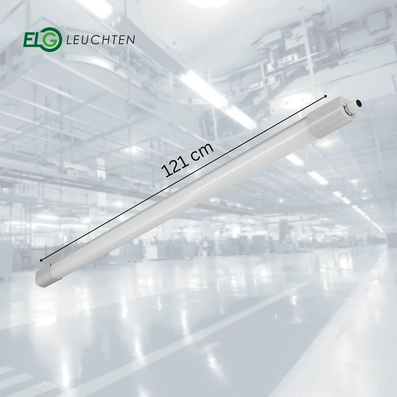 LED Feuchtraumleuchte 120cm umschaltbar 17W/33W 4000K oder 6500K Leistung 2100lm/4000lm IP66 wasserfest