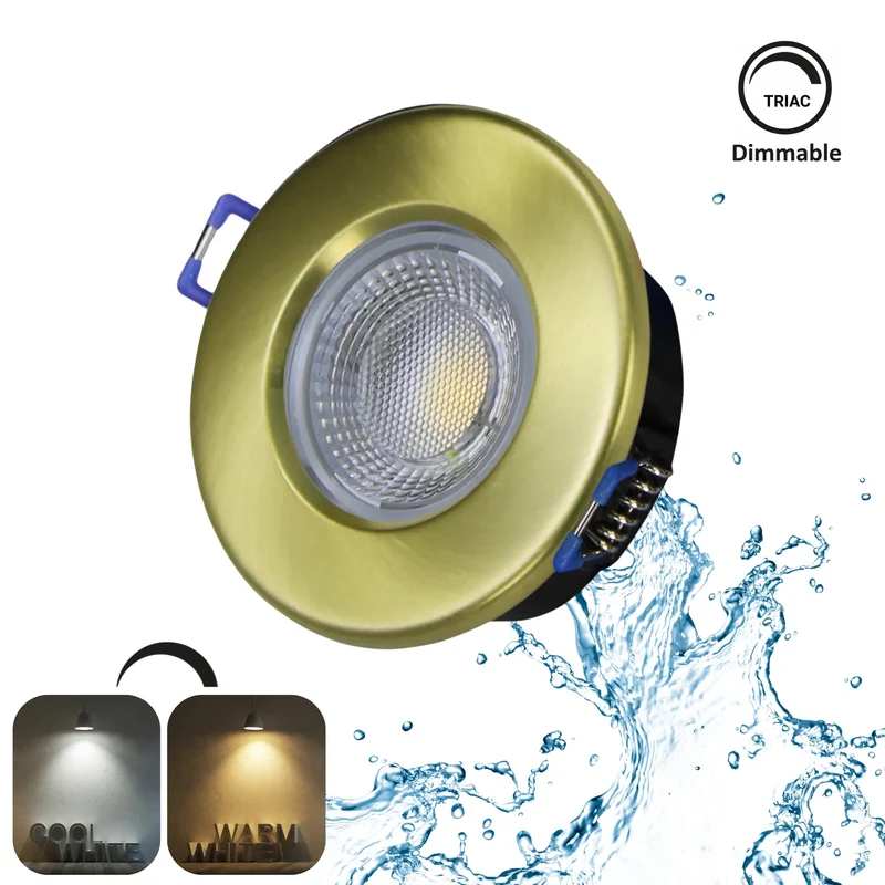 Dimmbarer LED Einbaustrahler 240V 7,5W, 600-650LM, 2800-4000K, IP54, 68mm