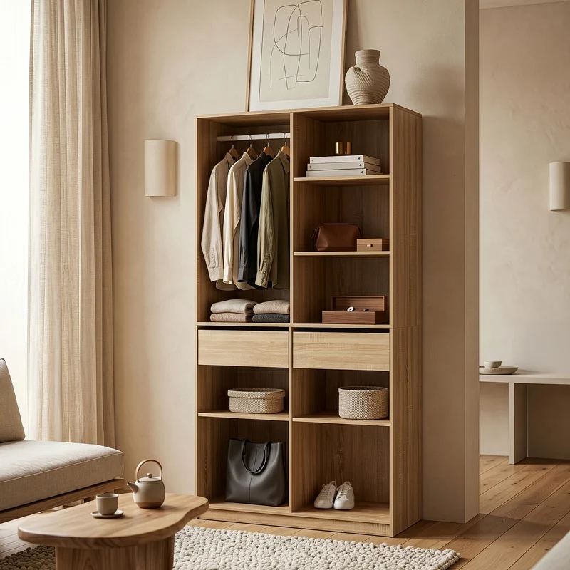 Offener Kleiderschrank Vippsaki [en.casa]