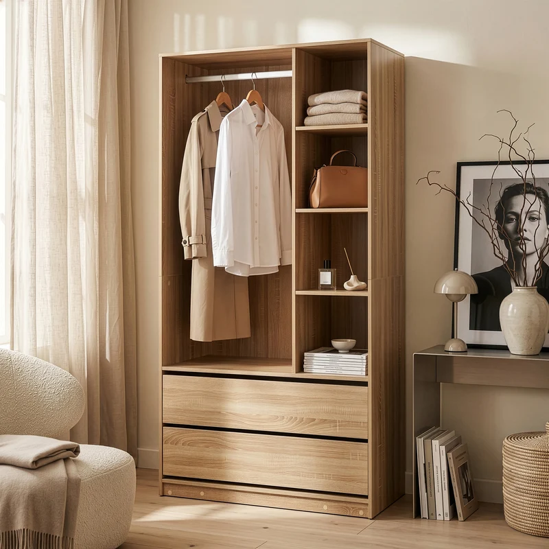 Offener Kleiderschrank Vippsaki [en.casa]