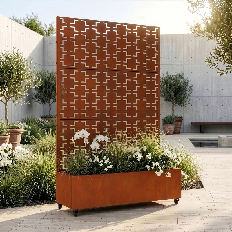 Trennwand Aaskis mit Blumenkasten [casa.pro]