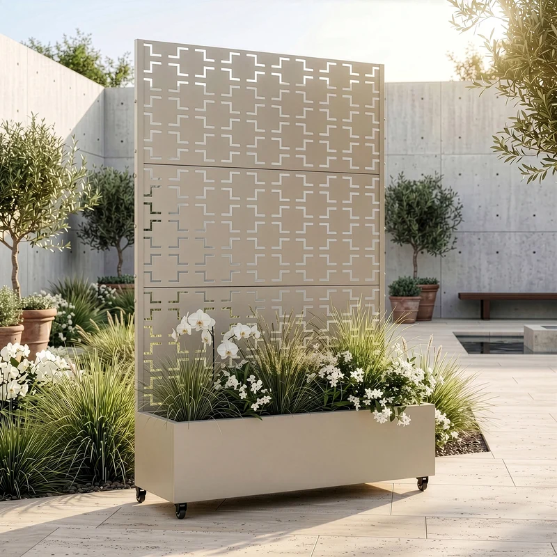 Trennwand Aaskis mit Blumenkasten [casa.pro]