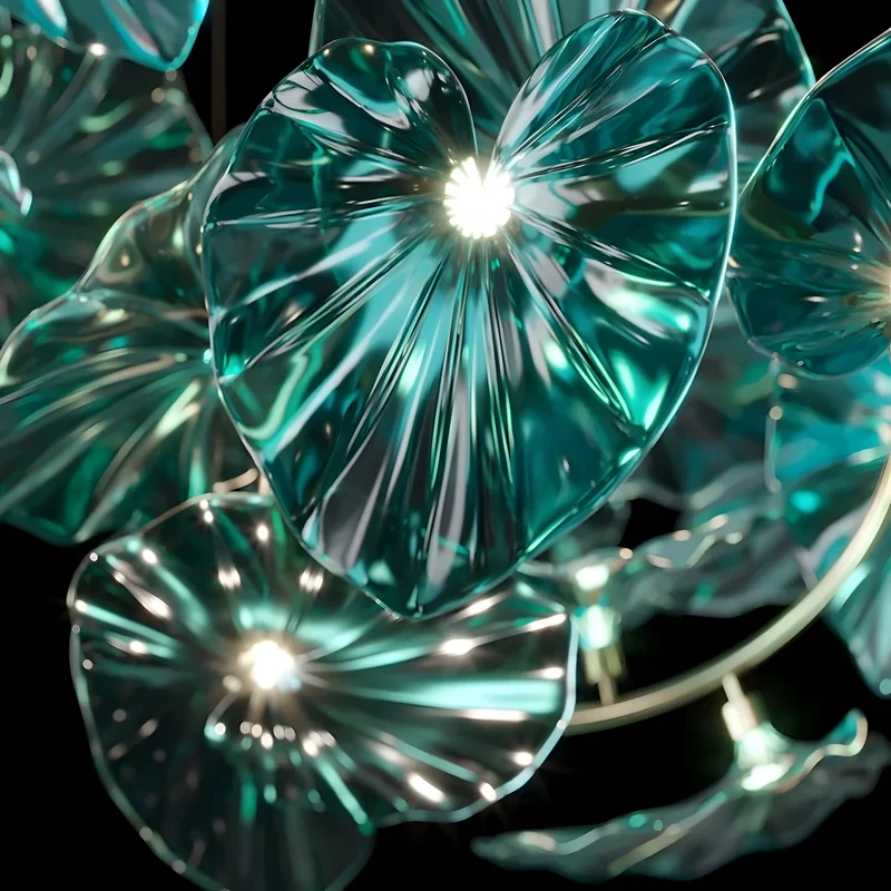 Designer Kronleuchter Ninfea Verde