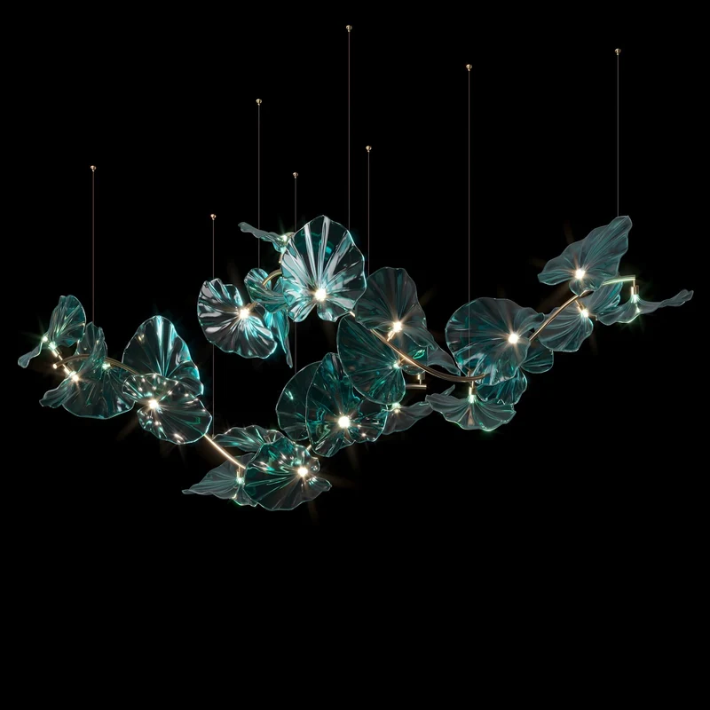 Designer Kronleuchter Ninfea Verde