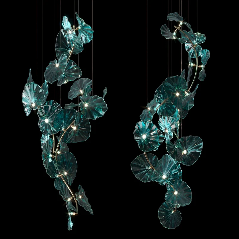 Designer Kronleuchter Ninfea Verde
