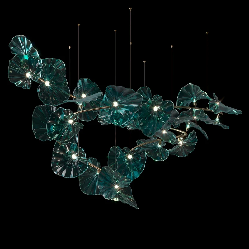 Designer Kronleuchter Ninfea Verde