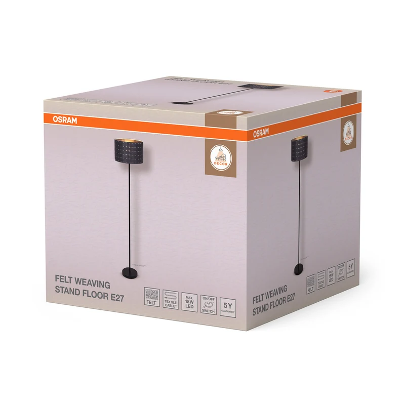 OSRAM DECOR Standleuchte Decor Felt Weaving Std Floor, E27