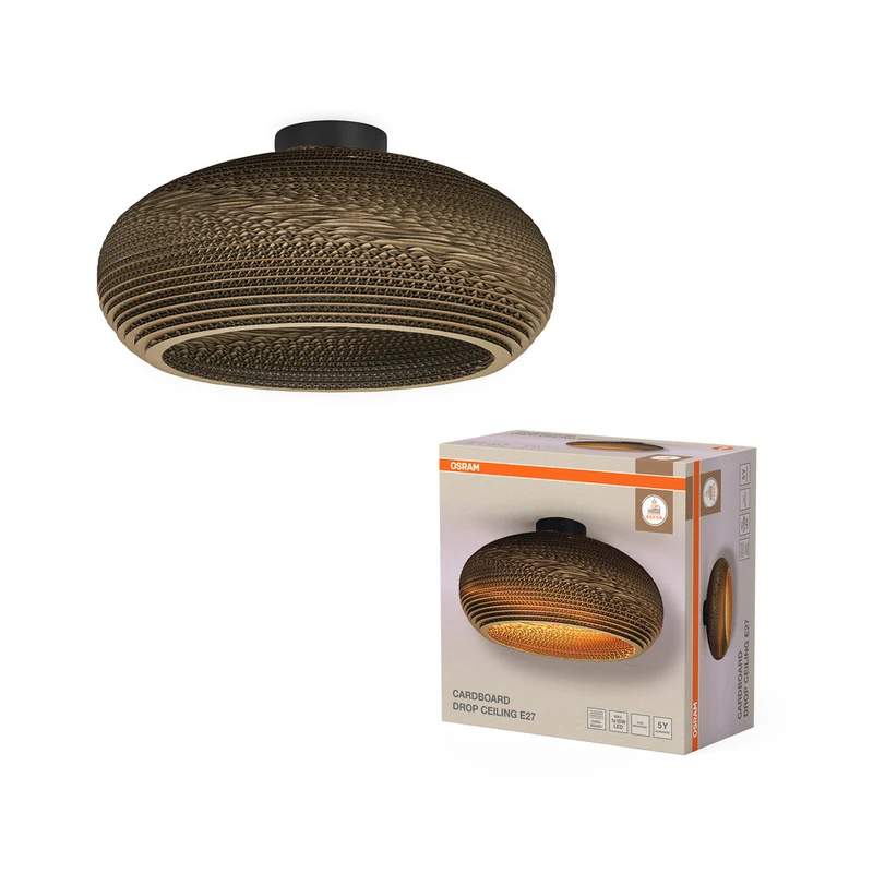 OSRAM DECOR Deckenleuchte Decor Cardboard Drop braun, E27