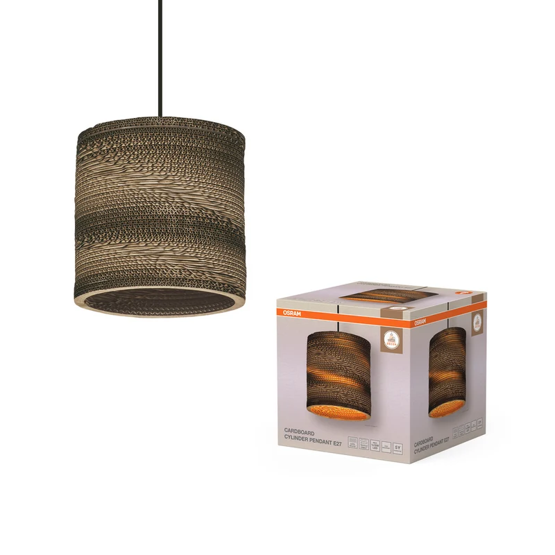 OSRAM DECOR Pendelleuchte Decor Cardboard Cylinder braun, E27