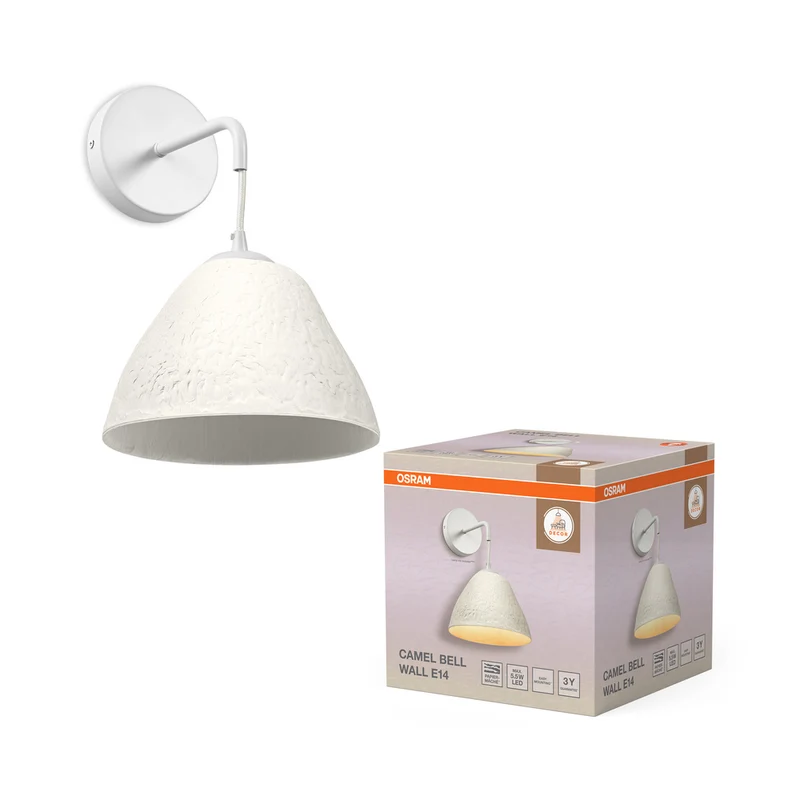 OSRAM DECOR Wandleuchte Decor Camel Bell weiß, E14, 220 mm