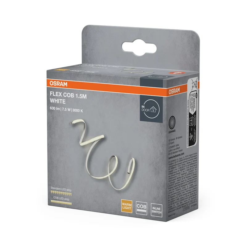 OSRAM FLEX COB 1.5M LED-Streifen, gelb, 8W, 600lm