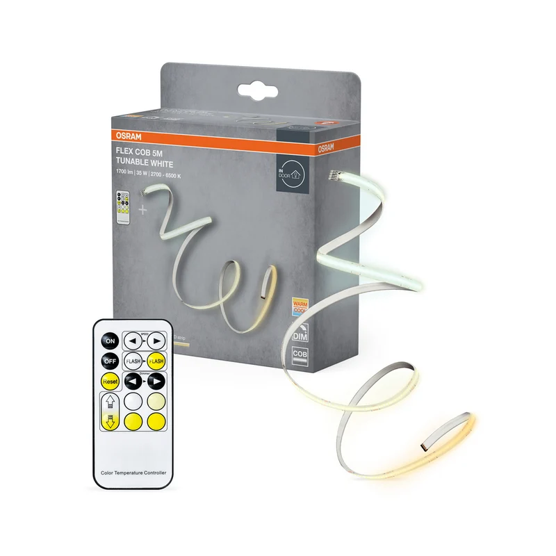 OSRAM FLEX COB 5M LED-Streifen TW RC, gelb, 30W, 1700lm