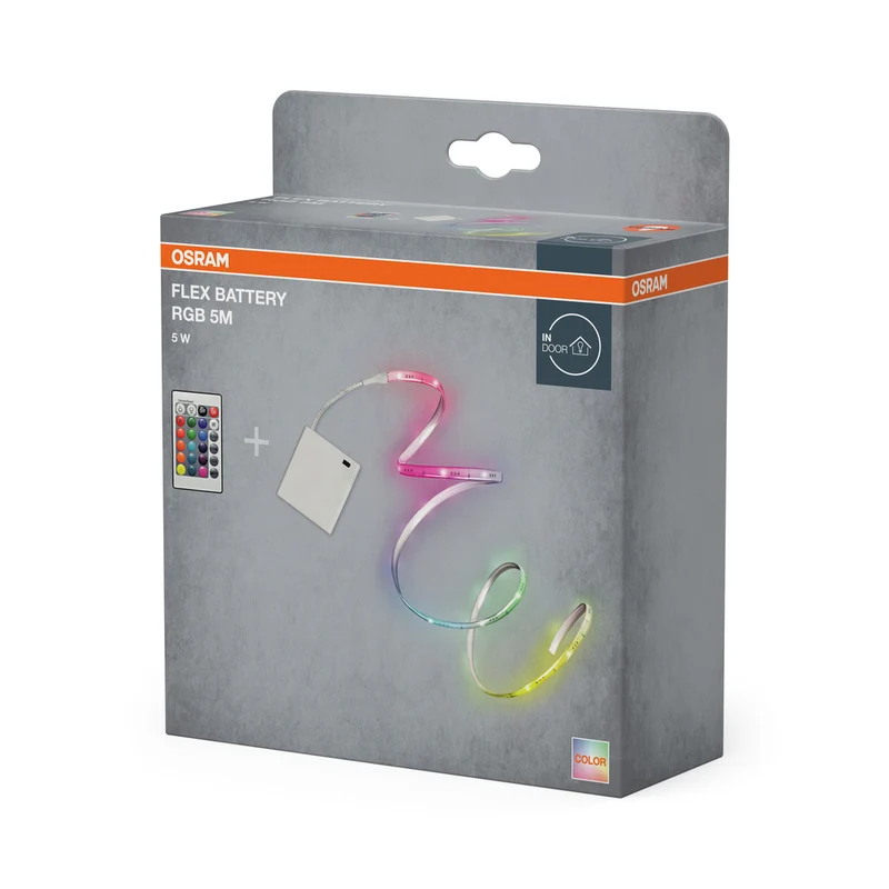 OSRAM FLEX BATTERY mit Sensor und Fernbedienung, RGB, 5m