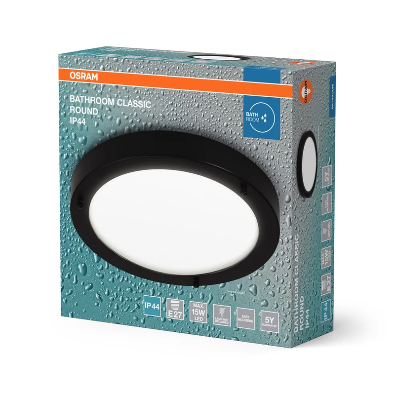 OSRAM CLASSIC ROUND Badezimmer-Deckenleuchte 280mm, E27