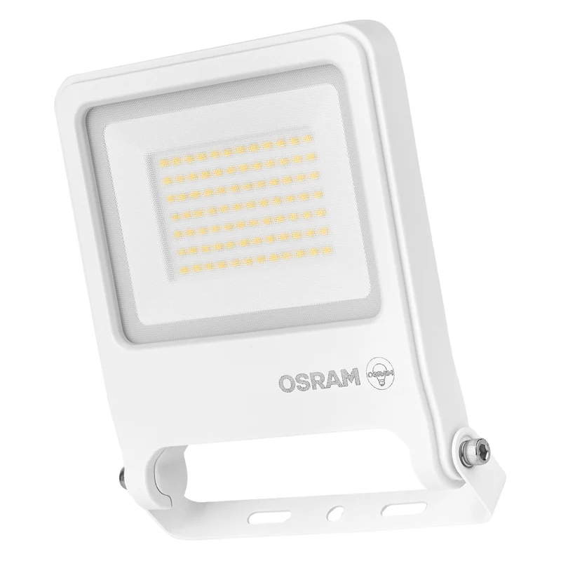 OSRAM ENDURA FLOOD PC 50W LED-Fluter, 3000K warmweiß, 5000 Lumen, IP65 Flutlicht, 1m Anschlusskabel, Weiß, 100 lm/W