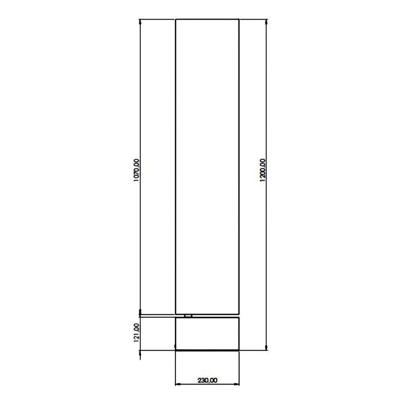 Gubi - Unbound LED Stehleuchte H 120cm
