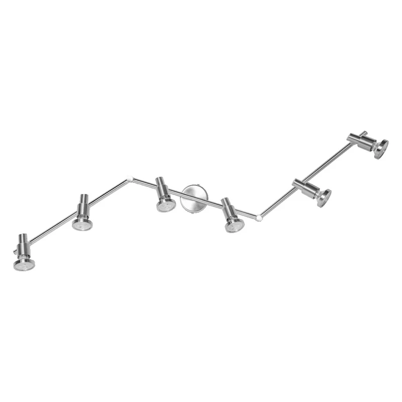 OSRAM LED Spotlight, 6-flammiger hochwertiger Spotstrahler aus Aluminium, geeignet für Wand und Decke Innen, austauschbare GU10-Leuchtmittel enthalten, Warmweiß (2700K), 3W, LED SPOT GU10 6x3W