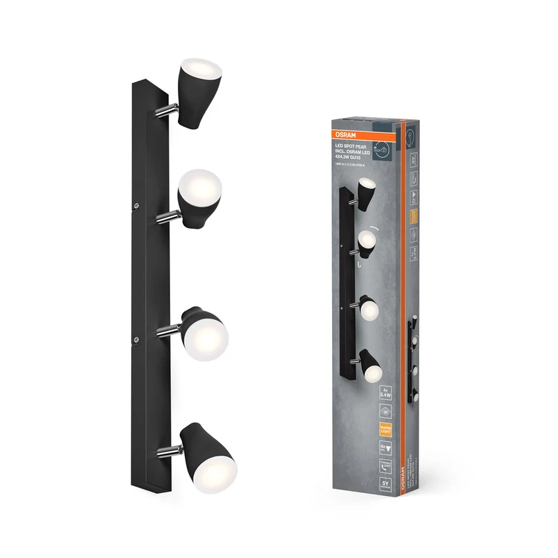 OSRAM LED SPOT PEAR Deckenanbau-Spot, sw, 17,2W, 840lm