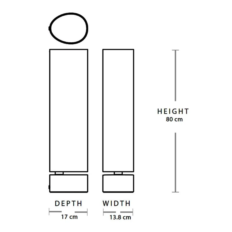 Gubi - Unbound LED Stehleuchte H 80cm