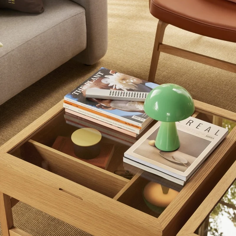 Mush tragbare Akkuleuchte Grün - Hübsch Interior