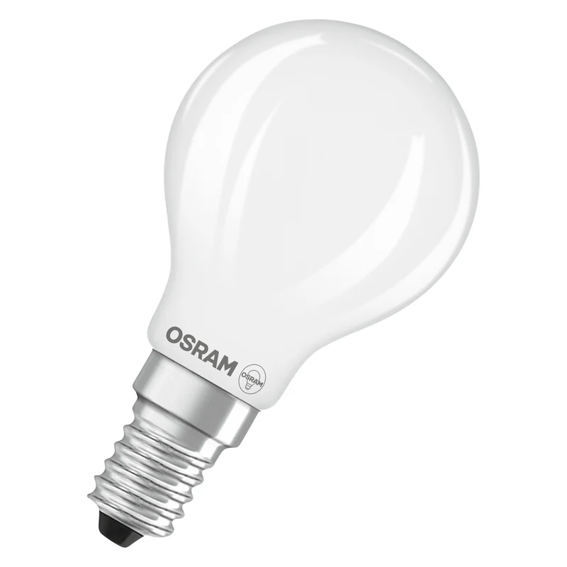 OSRAM LED CLASSIC P ENERGY EFFICIENCY B DIM in P-Form, LED-Lampe, Glas, Matt, 2,5 W, 470 lm, 2700 K, Dimmbar, CRI 80